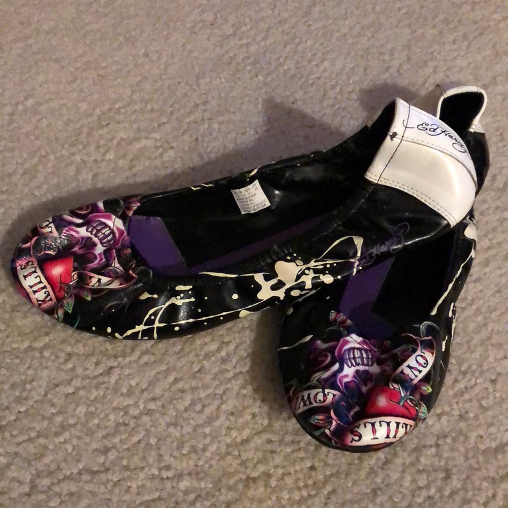 ED HARDY LOVE KILLS SLOWLY FLATS